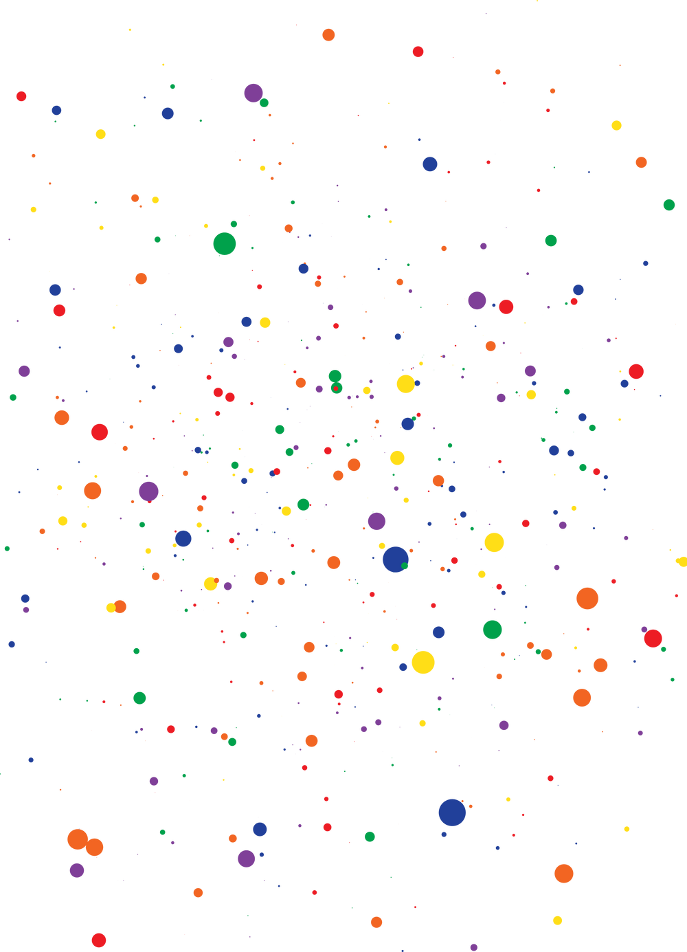 Dot color background. Abstract bright colored dotted circles.